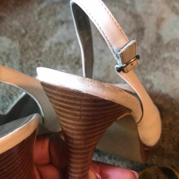 Off white Sling back heels - Picture 8 of 10